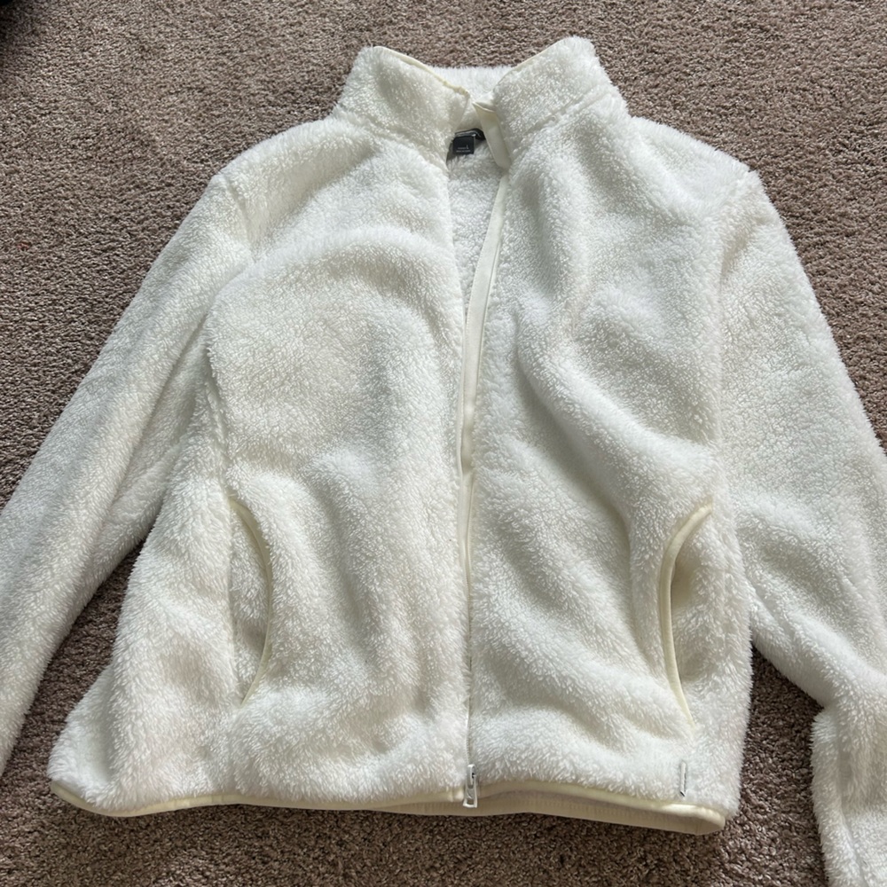 White Eddie Bauer jacket